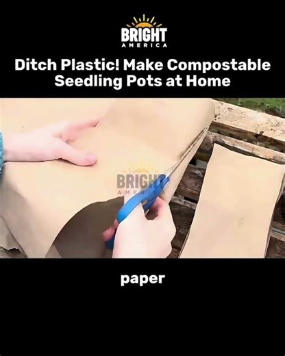 Ditch Plastic! Make Compostable Seedling Pots at Home