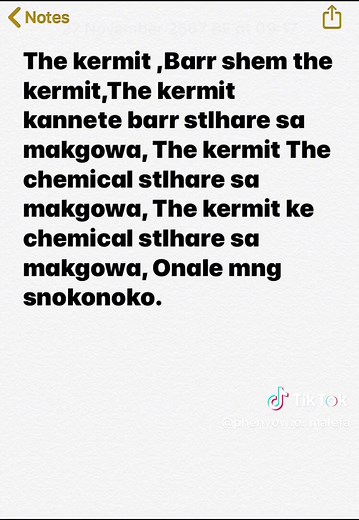 Kermit Explains The Chemical Reaction