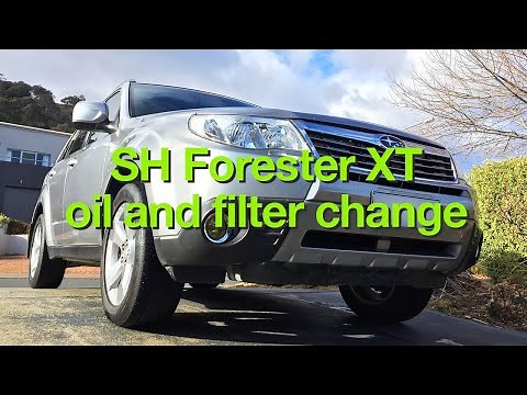 SH Forester XT turbo oil and filter change DIY MY09 Subaru