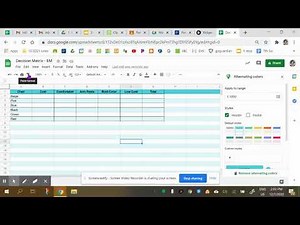 Build a Decision Matrix with Google Slides