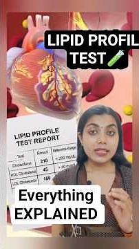 🩸💉LIPID PROFILE test || Report || EXPLAINED #cholesterol #lipidprofile #triglycerides #familydoctor