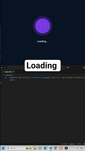 Perfect Loading Circle Animation in Just 30 Seconds! | Pure CSS Magic ✨ | Code Skillzz
