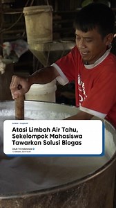 Industri tahu di Indonesia menjadi salah satu yang terbesar di dunia. Terdapat ribuan pabrik tahu baik moderen maupun tradisional tersebar di seluruh penjuru negeri ini. Tetapi, dampak dari limbah cair yang dihasilkan dalam produksi tahu tersebut dapat menyebabkan pencemaran lingkungan, terutama bagi air sungai, di mana bisa memicu kerusakan ekosistem air. Melalui sistem kolaborasi antara mahasiswa dari Universitas Pertamina, Sobat Bumi, dan Bio Futurindo, menghasilkan suatu teknologi biogas yan