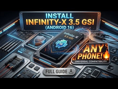 Install Infinity-X 3.5 GSI (Android 16) on ANY Phone! 🔥 Full Guide #gsirom #android16 #s9+ #s9plus