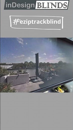 🌞 Rooftop Ezip Track Blind Installation 🌬️ | InDesign Blinds Melbourne