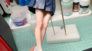 学习做人形GK Vol.001 林浩己JK クナイ白模