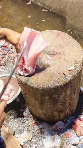 GIANT HAMOUR FISH CUTTING SKILLS LIVE IN BANGLADESH FIDH MARKET#shorts