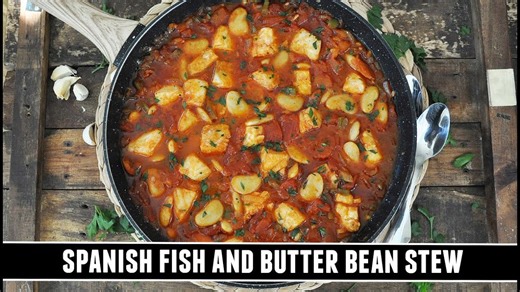 Spanish Fish and Butter Bean Stew Easy 20 Minute ONE-POT Recipe