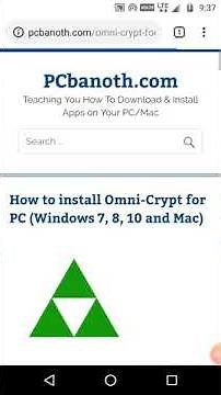 How to install Omni-Crypt for PC (Windows 7, 8, 10 and Mac