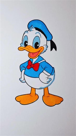 A Happy Little Duck! 😊 Simple Coloring Fun with Donald Who doesn't love a happy cartoon friend? This speed coloring session is all about pure, simple fun with Donald Duck. Watch me use smooth, easy strokes to color his sweet little smile and bright eyes. It’s a wonderful, quick art project for when you need a little burst of joy in your day! #HappyDuck #SimpleColoring #QuickArt #DonaldDuckSmile #JoyfulDrawing