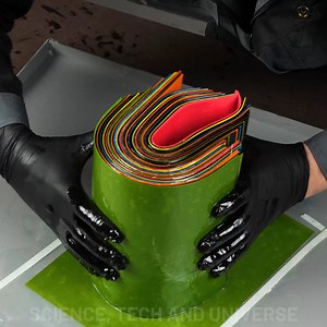 15M views · 10K reactions | Soak paper in epoxy for stunning creation | Science, Tech and Universe | Facebook