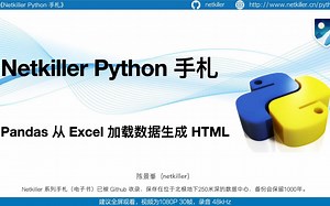 使用 Pandas 从 Excel 提取数据后生成 HTML