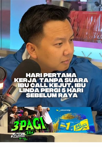 Sebak dengar Linda kongsi yang ibunya pergi menghadap Ilahi 5 hari sebelum raya 🥺 Harini first day pergi kerja tanpa dengar suara arwah ibu seba arwah setiap hari call kejut bangun walaupun Linda dah besar 😭 #ERARadioNo1PalingLegit