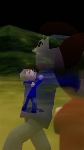 guy 1 hits guy 2 to the moon and it explodes