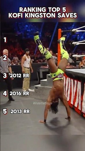 Ranking WWE Top 5 Kofi Kingston Royal Rumble Saves - #wwe #raw #smackdown