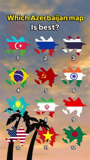 Which is the best Map of Azerbaijan🇦🇿? #world #azerbaijan #map #geography #flag #country #comment