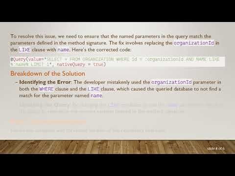 How to Properly Use the @ Query Annotation in Spring Data JPA