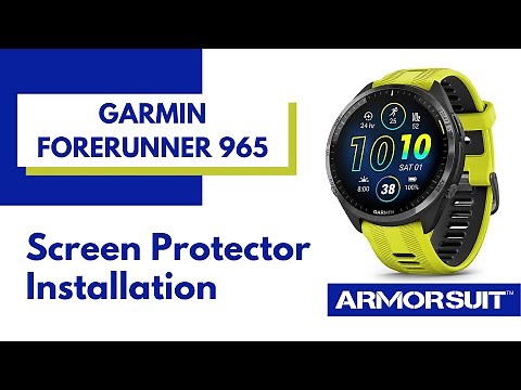 Garmin Forerunner 965 Screen Protector MilitaryShield Wet Installation Video Guide by ArmorSuit