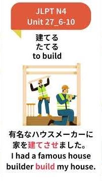 Unit 27 Vocabulary (6–10): Daily Action Verbs #jlptn4