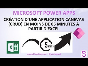 Power Apps - Créer une application CRUD en moins de 05 minutes à partir d'un fichier Excel