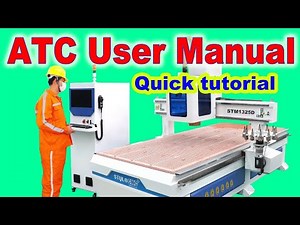 How to use LNC control system in ATC CNC router! Automatic tool changer CNC wood router.