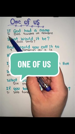 One of Us — Easy English Lyrics Video (Learning English)