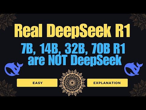 Beware - Only 671B DeepSeek is Real - 7B, 14B, 32B, 70B R1 are NOT DeepSeek
