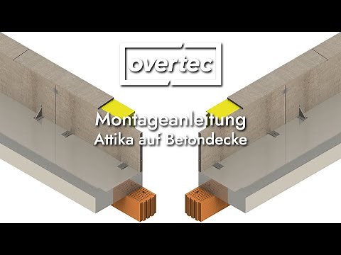 Aufbau einer Attika auf Betondecke von OVERTEC