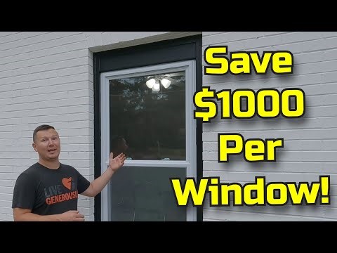 How to REPLACE 100 YEAR old WINDOWS | Replacement Windows in BRICK house | Don't PAY for SCAMS