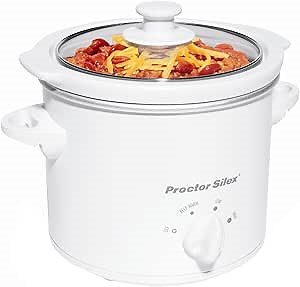 Proctor Silex 33116Y Portable Oval Slow Cooker, 1.5-Quart