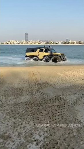 The 8x8 Shaman Military Truck can Drive on Water 😱