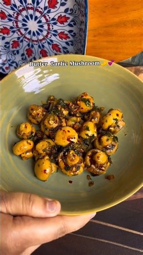 butter garlic mashroom 😘🇮🇳 #shorts #youtubeshorts