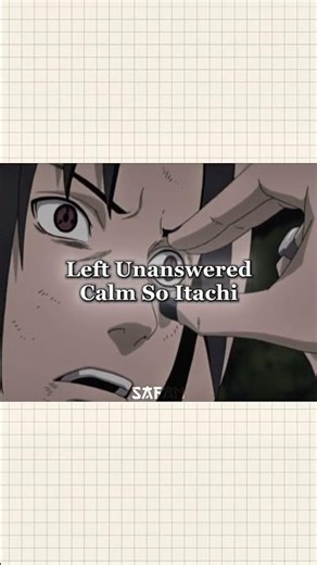 Why Itachi Let Sasuke Kill Him #animeedit #naruto #anime #animeshorts