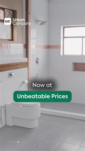 Tired of the bathroom cleaning struggle? The perfect solution - UC's Weekly Bathroom Cleaning starting at only ₹859 for 4 services | Urban Company | Facebook
