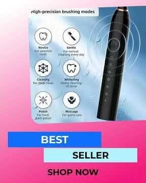Electric Ultrasonic Toothbrush with Six Speed Modes