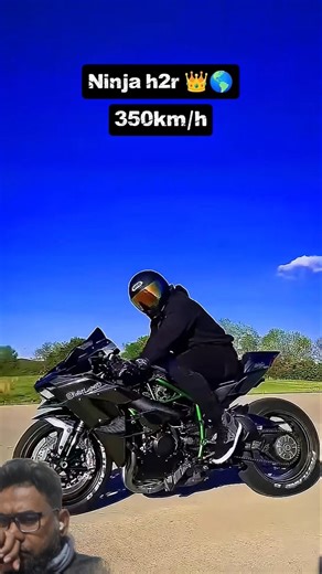 Ninja h2r top speed 350km/h #shorts #foryou #motorcycle #subscribers #kawasakininjah2r #ninjah2rbike