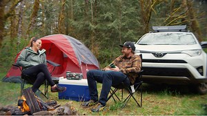 4.7M views · 389 reactions | Ryan and Christina Millen take their RAV4 camping in the mountains of Washington! | Toyota USA | Facebook