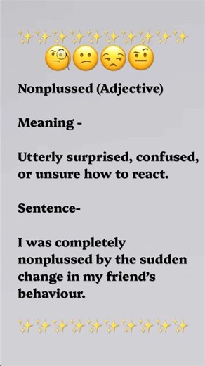 Nonplussed meaning and usage #vocabulary #wordforbeginners