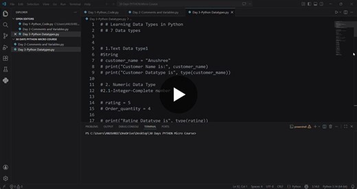 Python Datatypes for Data Analysts | Aninditaa Majumder posted on the topic | LinkedIn