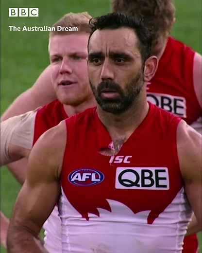 Adam Goodes faces hostility from the AFL crowd. It follows a previous incident of racial abuse directed towards him that he called out during a match. | BBC Two