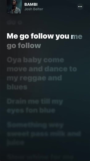 Josh Belter - BAMBI #fyp #trend #viral #lyrics #creatorsearchinsights