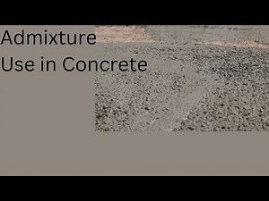Admixture in concrete