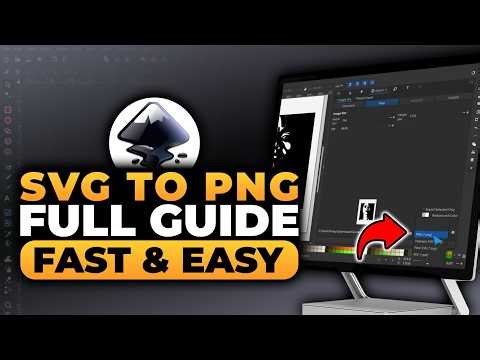 Inkscape SVG To PNG (FAST & EASY) | 100% WORKS | NO Yapping, To The Point!