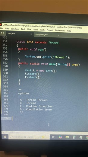What will be the output #corejava #interviewquestions #LearnToCode #techeducation #programminghumor