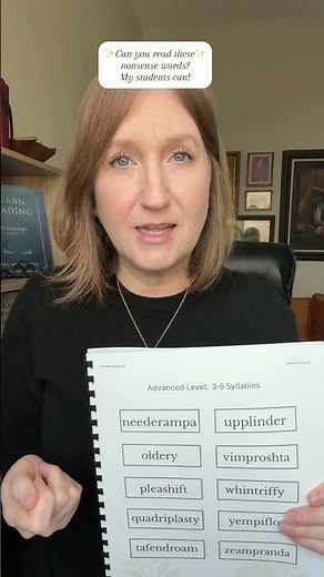 Advanced nonsense words