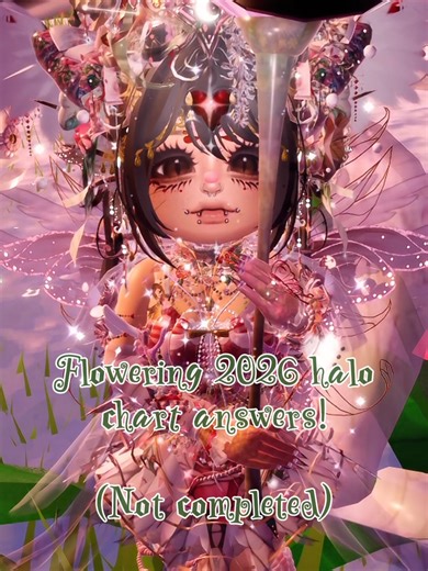 Flowering 2026 Halo Chart Answers for Royale High