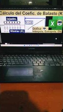 Excel Cálculo de Módulo de Winkler #concreto #estructuras #ingenieriacivil #ingenieria #universidad