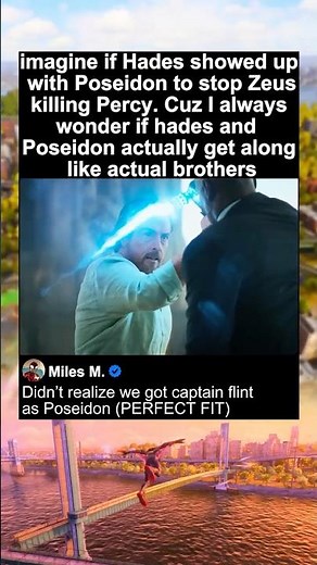 Poseidon Saves Percy from Zeus Lightning Bolt | Percy Jackson and the Olympians