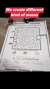 What makes our maze packet unique is that every maze comes with an...