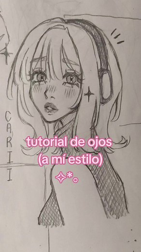 Tutorial de dibujo de ojos estilo anime paso a paso